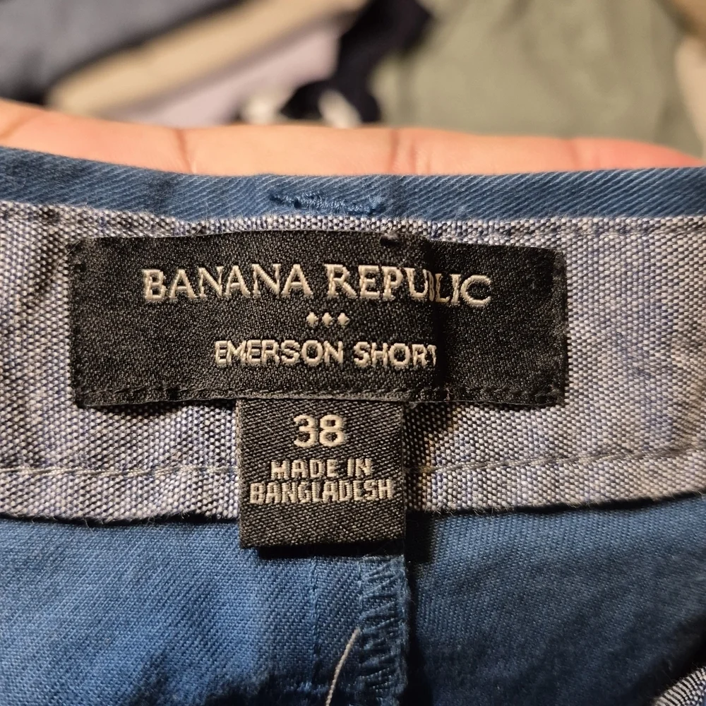 Banana Republic Blue Flat Front Shorts